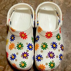 Colorful Daisy Crocs